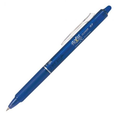 Přepisovatelné pero Pilot Frixion Clicker modrá, hrot 07 - gumovatelné pero 