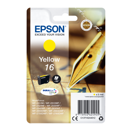 Epson Singlepack Yellow 16 DURABrite Ultra Ink originální