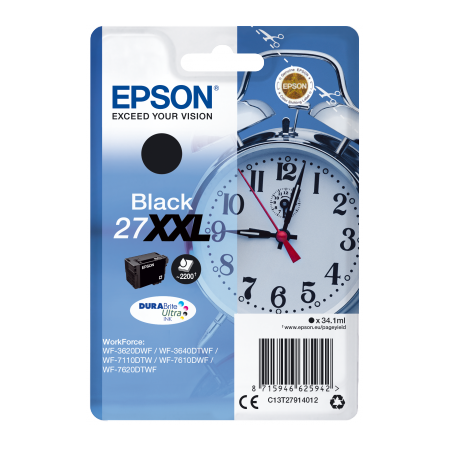 Epson Singlepack Black 27XXL DURABrite Ultra Ink originální