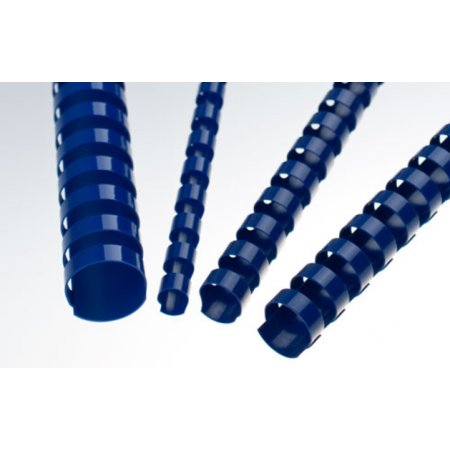 Kroužkový hřbet modrý plast pro vazbu 8 mm, 21-40 listů, 100ks, obr. 1