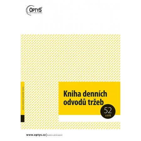 Kniha denních odvodů tržeb A4, obr. 1