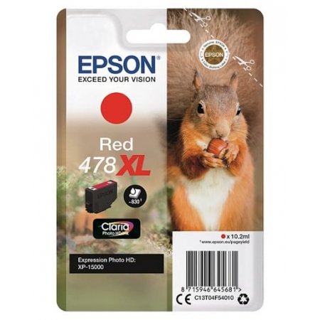 Epson Singlepack Red 478XL Claria Photo HD Ink originální