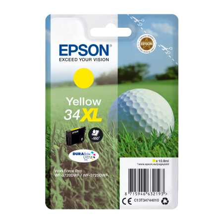 Epson Singlepack Yellow 34XL DURABrite Ultra Ink originální