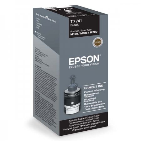 Epson T7741 Black ink 140ml pro M100/105/200 originální