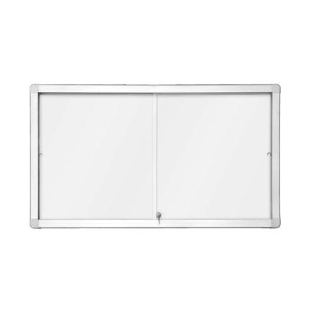 Horizontální magnetická vitrína s posuvnými dveřmi 141x101 cm (18xA4)