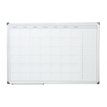Magnetická tabule plánovací měsíční Arta 90x60 cm , obr. 1