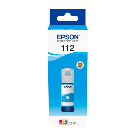 Epson 112 EcoTank Pigment Cyan ink bottle originální