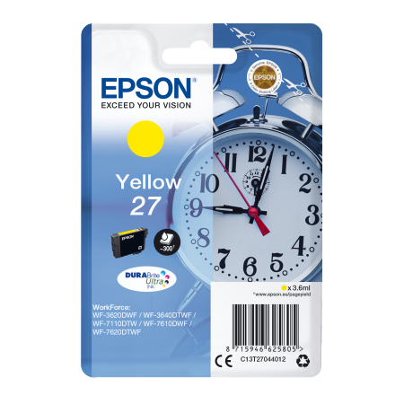 Epson Singlepack Yellow 27 DURABrite Ultra Ink originální