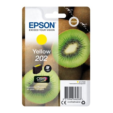 EPSON singlepack,Yellow 202,Premium Ink,standard originální