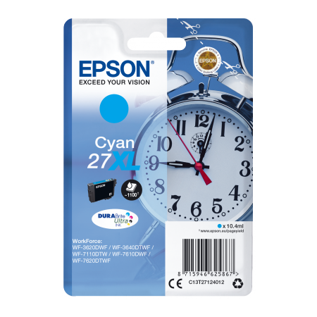Epson Singlepack Cyan 27XL DURABrite Ultra Ink originální