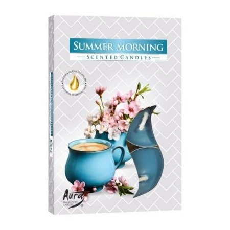Vonná čajová svíčka Letní ráno 6 ks v krabičce