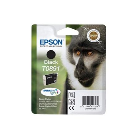 EPSON Black Ink Cartridge SX10x 20x 40x  (T0891) originální