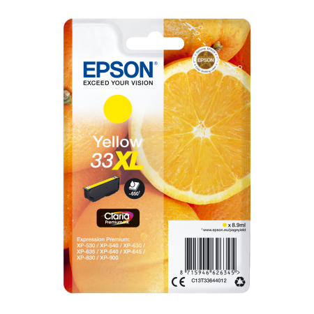 Epson Singlepack Yellow 33XL Claria Premium Ink originální