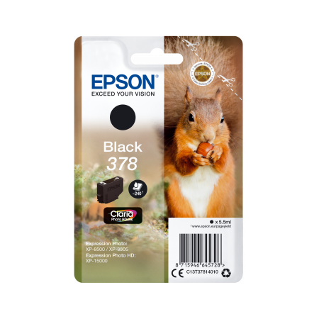 Epson Singlepack Black 378 Claria Photo HD Ink originální