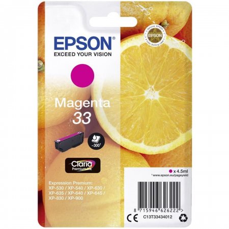Epson Singlepack Magenta 33 Claria Premium Ink originální