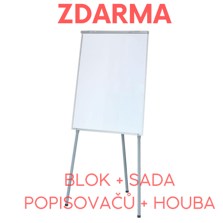 Flipchart ARTA YSA, blok, popisovače a houba, obr. 1