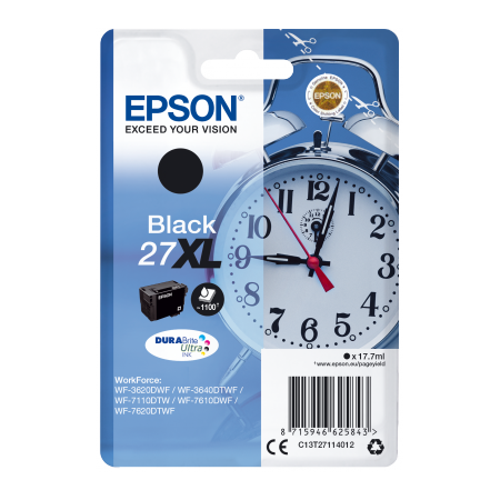 Epson Singlepack Black 27XL DURABrite Ultra Ink originální