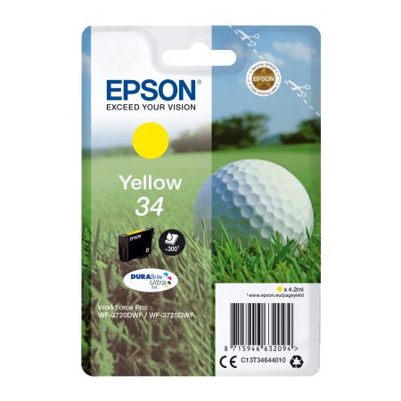 Epson Singlepack Yellow 34 DURABrite Ultra Ink originální