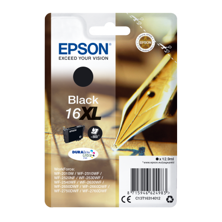 Epson Singlepack Black 16XL DURABrite Ultra Ink originální