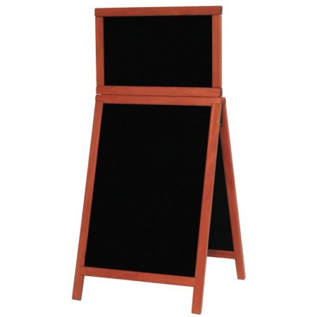 Nabídková stojanová tabule DUPLO TOP SANDWICH 120x55 cm, mahagon, obr. 1