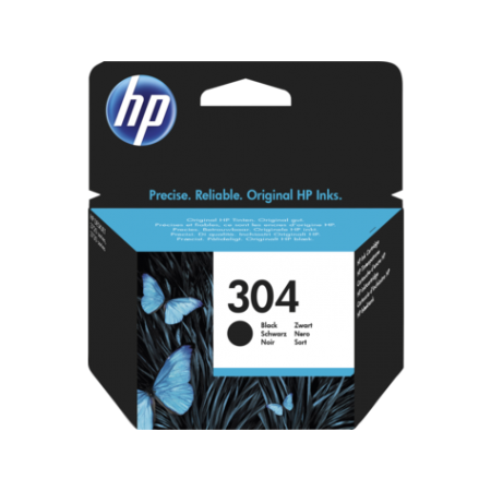 HP 304 Black Original Ink Cartridge, N9K06AE