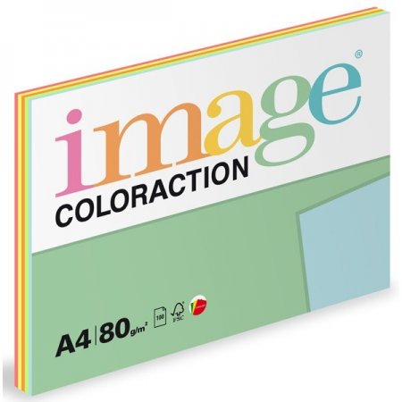 Xerografický papír Coloration, A4, 80g, 5x20 listů  