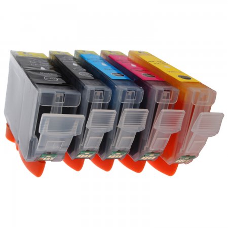 Canon PGI-5 + CLI-8CMYK - kompatibilní multibalení  5-ti cartridge s čipy, Topprint