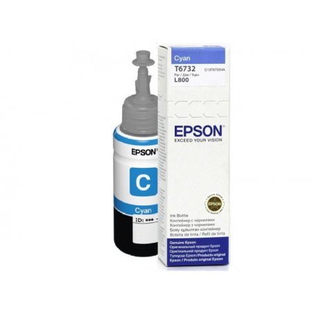 Epson T6732 Cyan ink 70ml  pro L800 originální