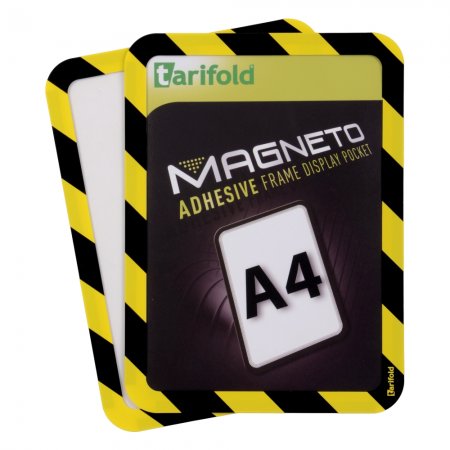 Magneto kapsa A4 bezpečnostní samolepící, žluto-černá, 2ks 