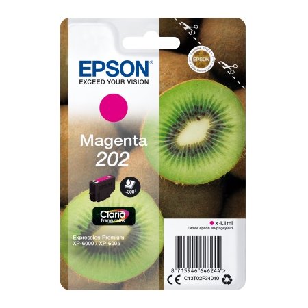 EPSON singlepack,Magenta 202,Premium Ink,standard originální