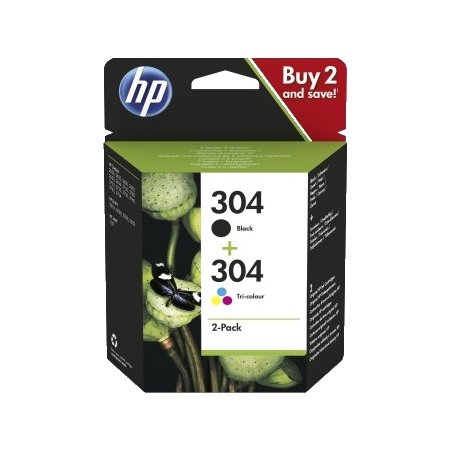 HP 304 černá+3 barevná, 3JB05AE originální