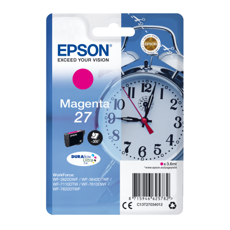 Epson Singlepack Magenta 27 DURABrite Ultra Ink originální