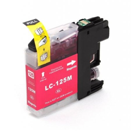 Brother LC125XL M - kompatibilní cartridge červená, XL kapacita s novým čipem 