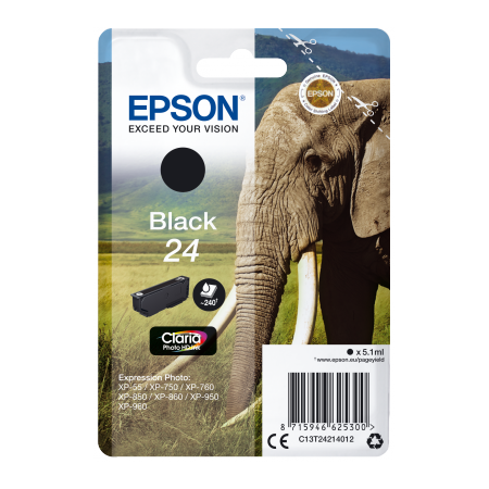 Epson Singlepack Black 24 Claria Photo HD Ink originální