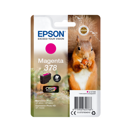 Epson Singlepack Magenta 378 Claria Photo HD Ink originální