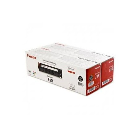 Canon toner CRG-718BK, černy - 2 pack originální