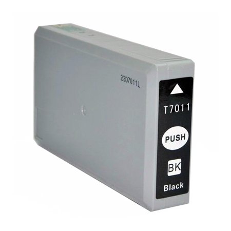 Epson T7011 - kompatibilní cartridge černá s čipem, XXL kapacita, obr. 1