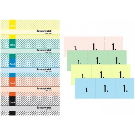 Šatnový blok, 200 listů bílá