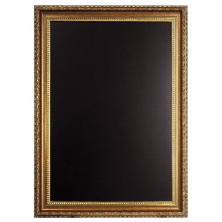 Nástěnná popisovací tabule GOLD 65x85 cm, zlatý ozdobný rám, obr. 1