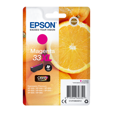 Epson Singlepack Magenta 33XL Claria Premium Ink originální