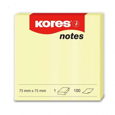 Bloček samolepící Kores notes, 75 x 75mm