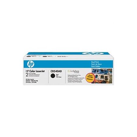 HP tisková kazeta černá - 2 pack,  CB540AD originální