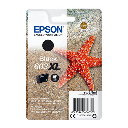 EPSON siglepack, Black 603XL originální