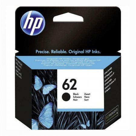 HP 62 černá inkoustová náplň, C2P04AE originální