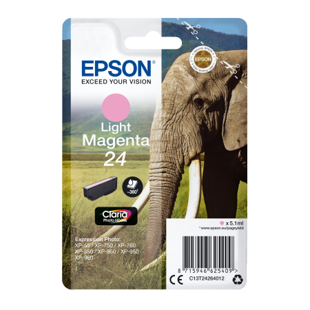 Epson Singlepack Light Magenta 24 Claira Photo Ink originální