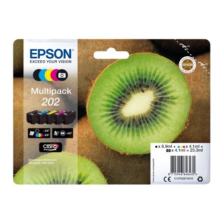 EPSON multipack 5 barev,202 Premium Ink,standard originální