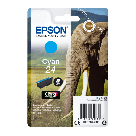 Epson Singlepack Cyan 24 Claria Photo HD Ink originální