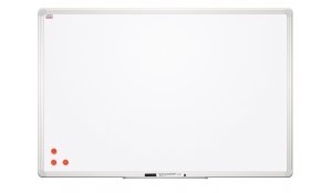 Bílá magnetická tabule 120x90cm s keramickým povrchem, Alu rám, doživotní garance