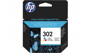 HP 302 3barevná kazeta, F6U65AE originální