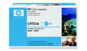 HP toner modrý, C9721A originální